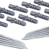 Asennukseen Puuseiniin Tai Betoniin, Kiveen Tai Kaakeliseiniin. Tfx 4.8 X 64 Mm. Toimitetaan 10 Kpl:N Pakkauksessa.