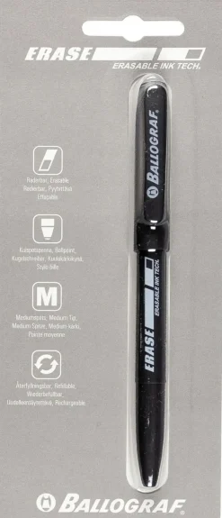 Ballograf Erase 1Kpl Musta Pyyhittava Geelikyna