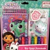 Gabby'S Dollhouse Dry Erase Set, Sis. Muistikirja, Varivahaliitu, 8 Dry Erase Tussia, 3 Vinyylitarra-Arkkia Ja Pyyhin