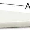 Habo U-Kannatin 611 15Cm Valkoinen