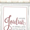 J.K. Primeco Askartelukuvio Jouluteksti Punainen 6 Kpl