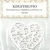 J.K. Primeco Koristekuvio Sydan Valkoinen 5Kpl/Pkt