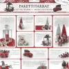 Pakettitarra Deco Punainen 3Ark/Pkt