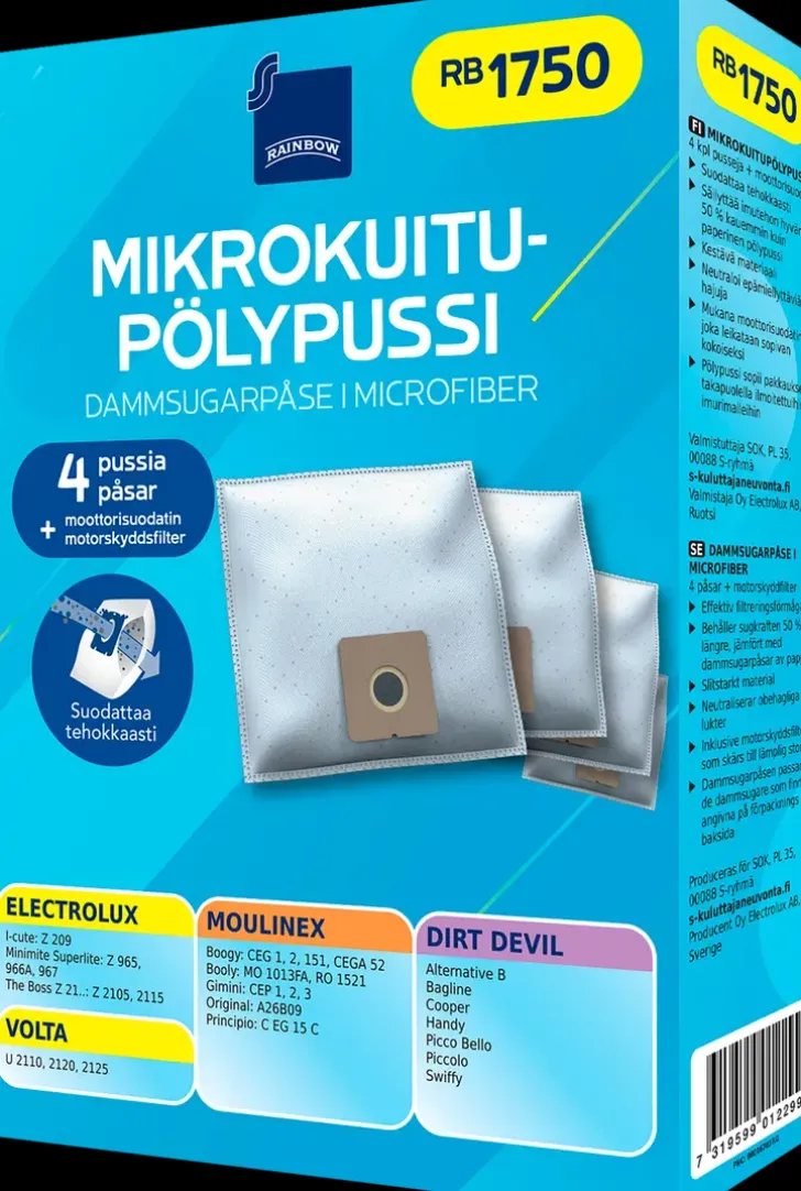 Rainbow Polypussi Rb1750 4Kpl + Moottorisuodatin