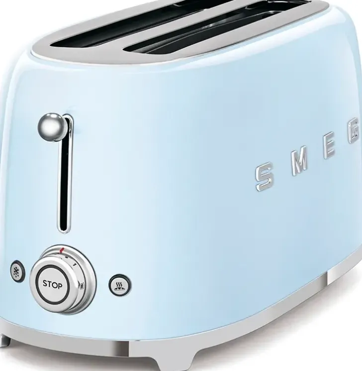 Smeg Tsf02Pbeu 4-Viipaleen Leivanpaahdin Pastellinsininen