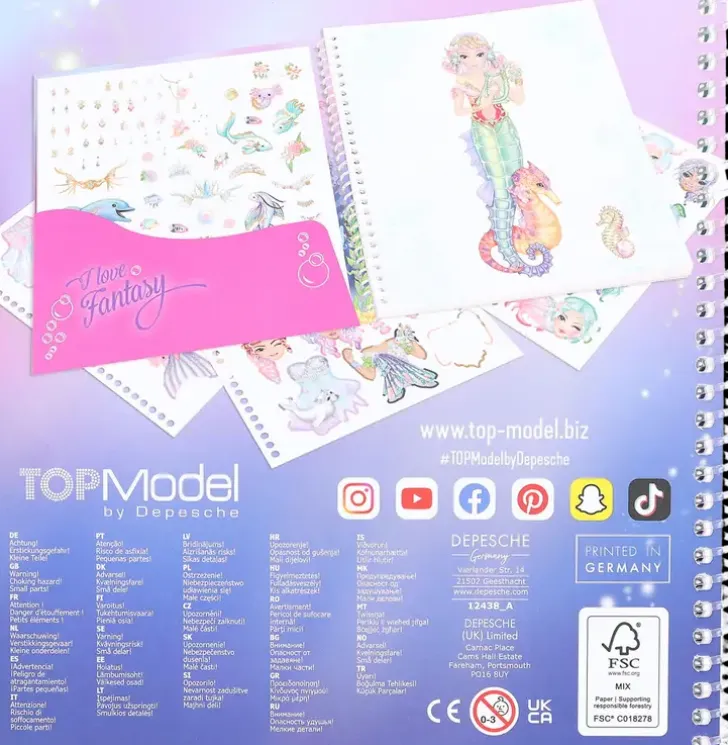 Topmodel Dress Me Up Tarrakirja Mermaid